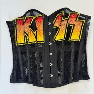 KISS Black Mesh Corset